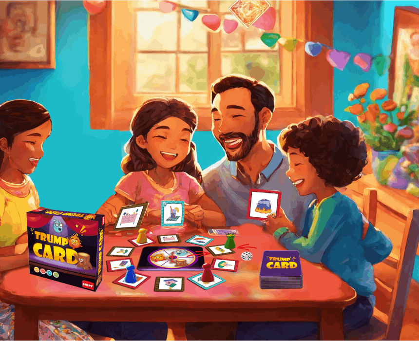 family play with cosmos board game